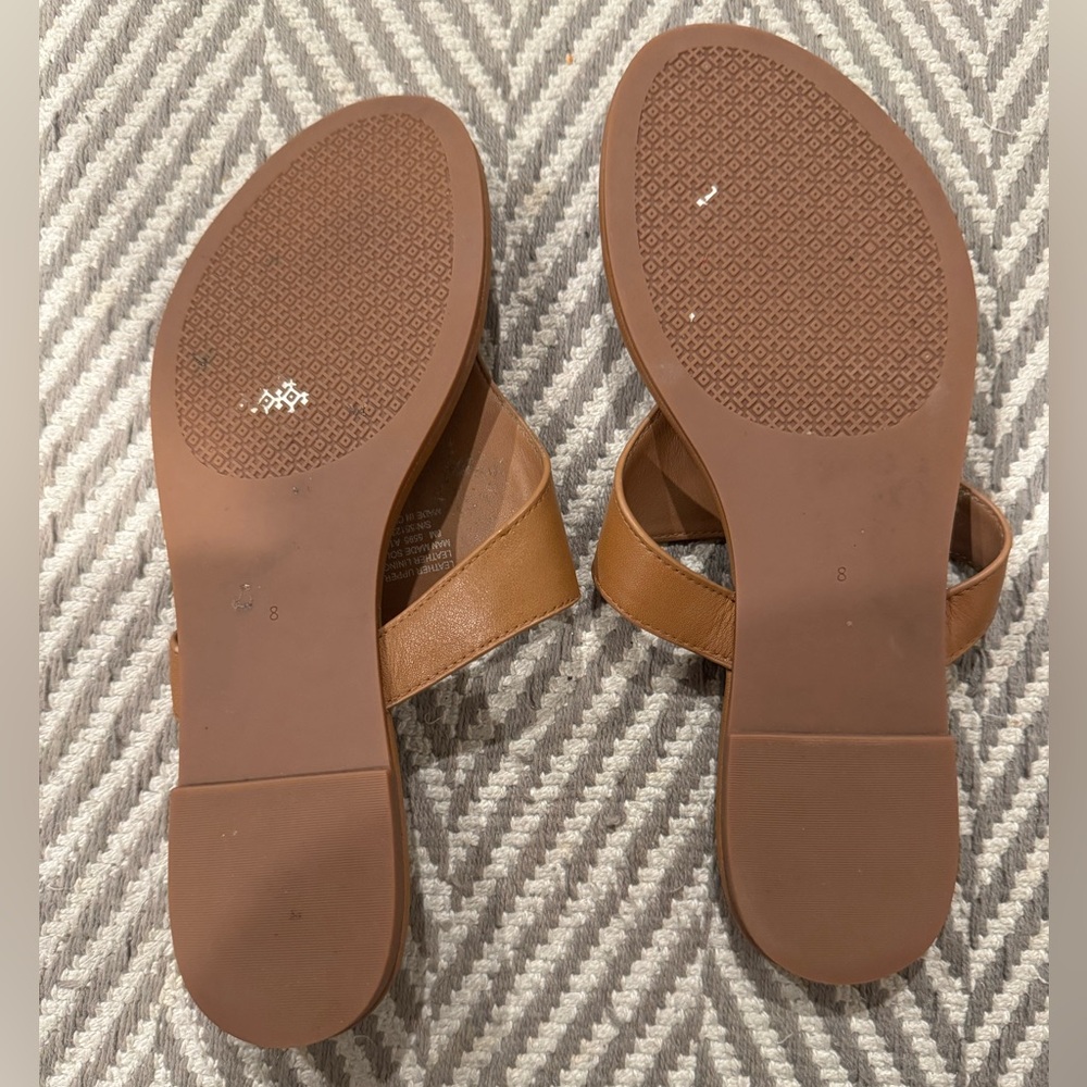 Tory Burch Judy Leather Thong Sandals Royal Tan US 8 - Picture 5 of 5